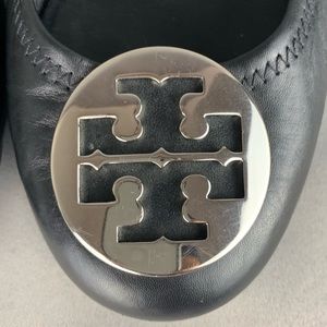 Tory Burch Black leather Ballet flats